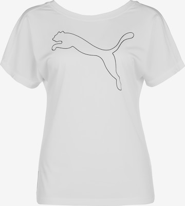 T-shirt fonctionnel PUMA en blanc : devant