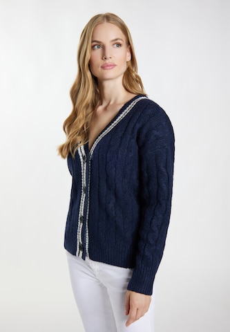 DreiMaster Maritim Gebreid vest in Blauw: voorkant