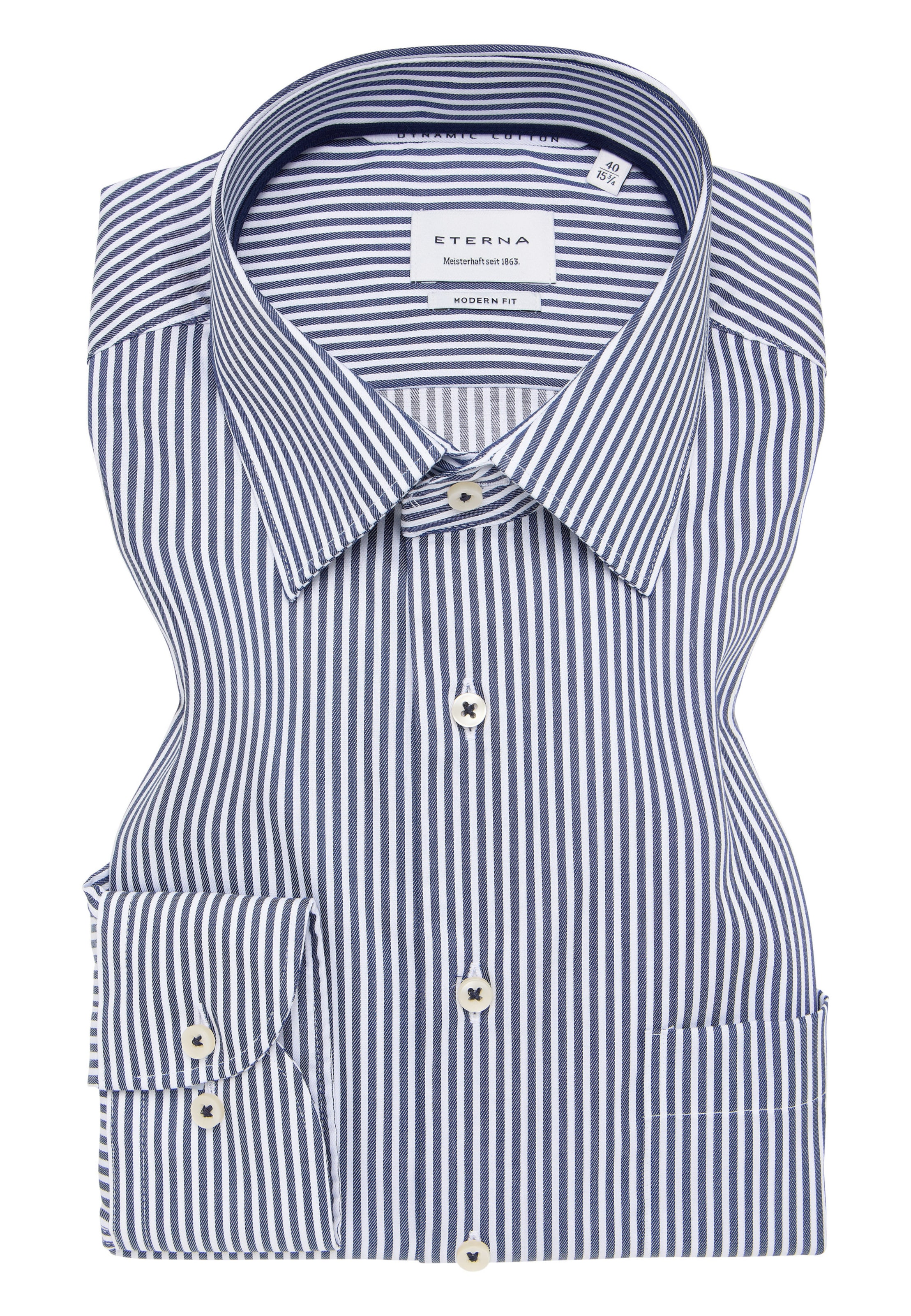 ETERNA Regular fit Zakelijk overhemd in Blauw