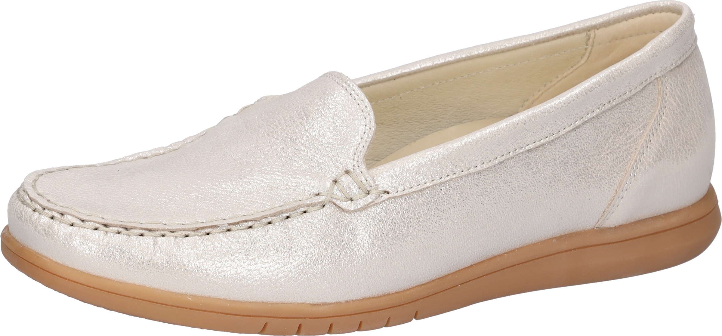 WALDLÄUFER Moccasins in Beige: front