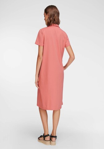 Green Cotton Dress in Pink