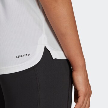 ADIDAS SPORTSWEAR Urheilutoppi 'Aeroready Designed 2 Move Logo' värissä valkoinen