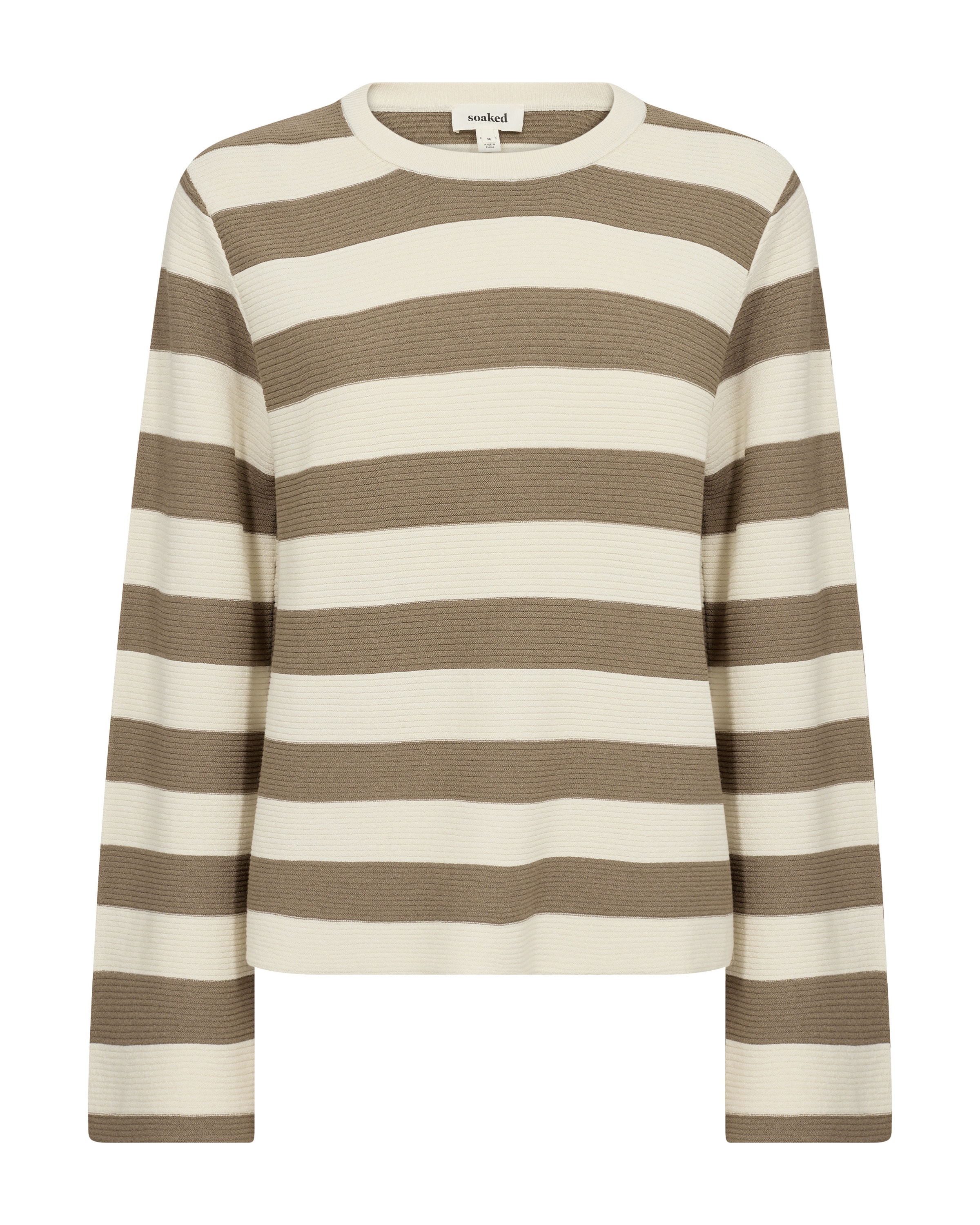 SOAKED IN LUXURY Pullover 'Lidya' in Beige: Vorderseite