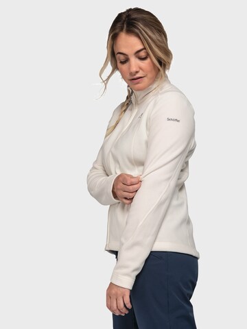 Schöffel Athletic Fleece Jacket 'Leona3' in White