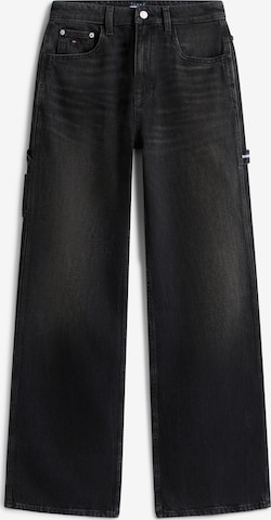 Tommy Jeans Wide Leg Farkut 'MIA' värissä musta: etupuoli