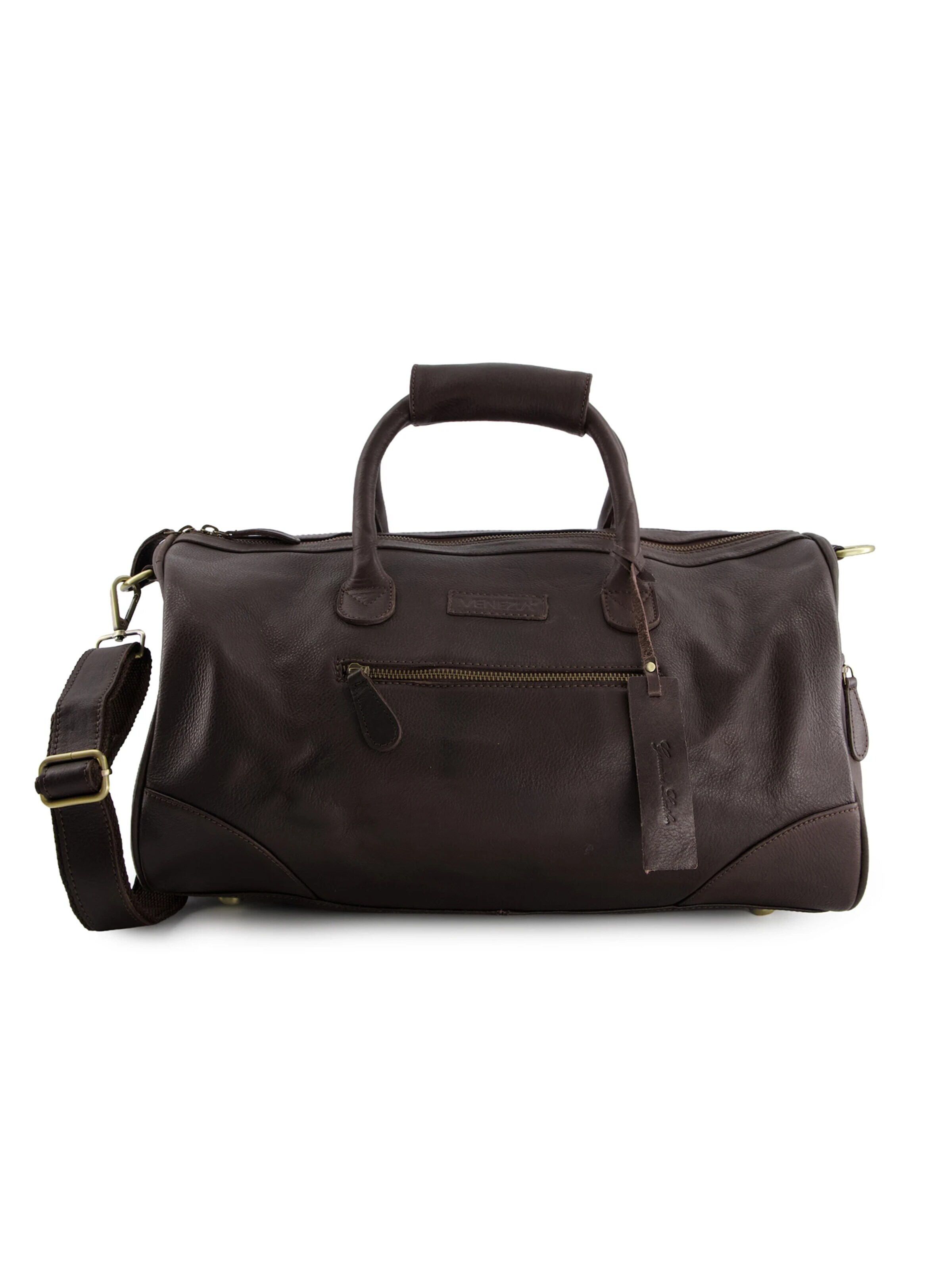 VENEZIA Weekender in Brown: front