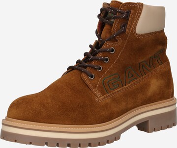 GANT Lace-up boots 'Palrock' in Brown: front