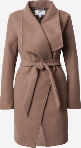 VILA Between-Seasons Coat 'Cooley' in Brown: front