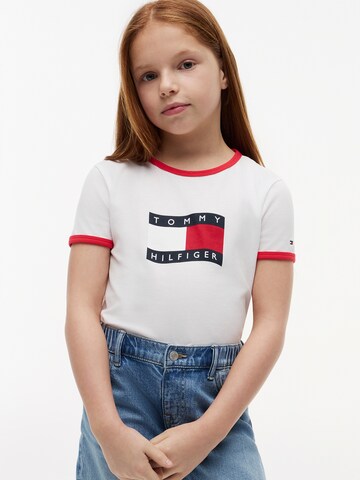 Tricou de la TOMMY HILFIGER pe alb: față
