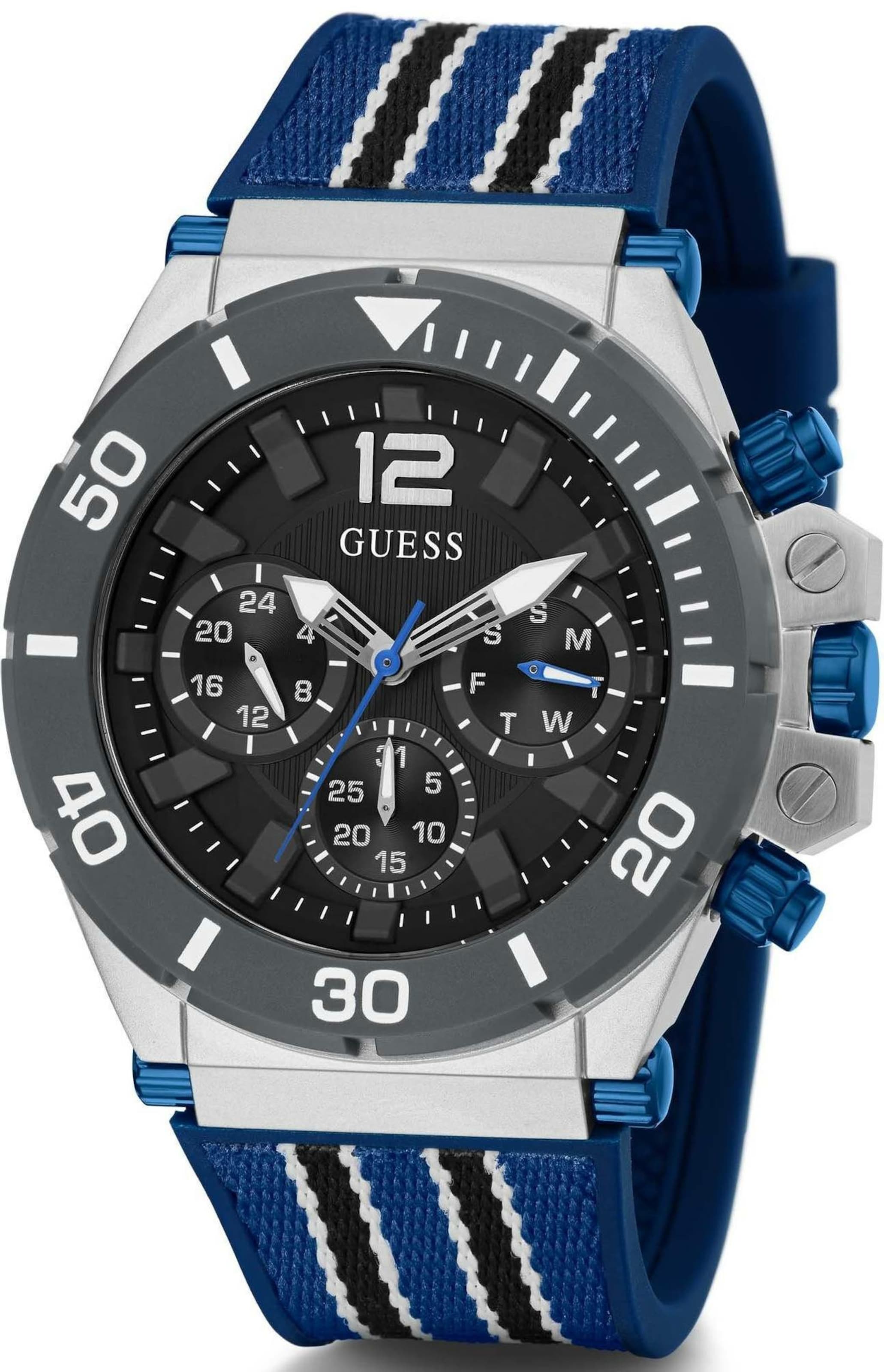 GUESS Uhr in Blau: Vorderseite