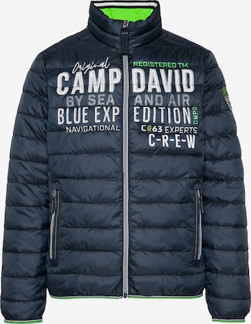 CAMP DAVID Between-Season Jacket in Blue: front