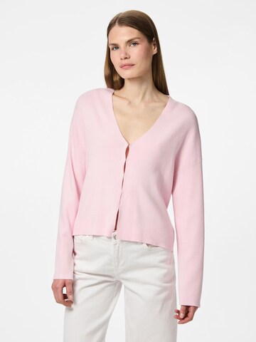 Cardigan 'PCTia' PIECES en rose : devant