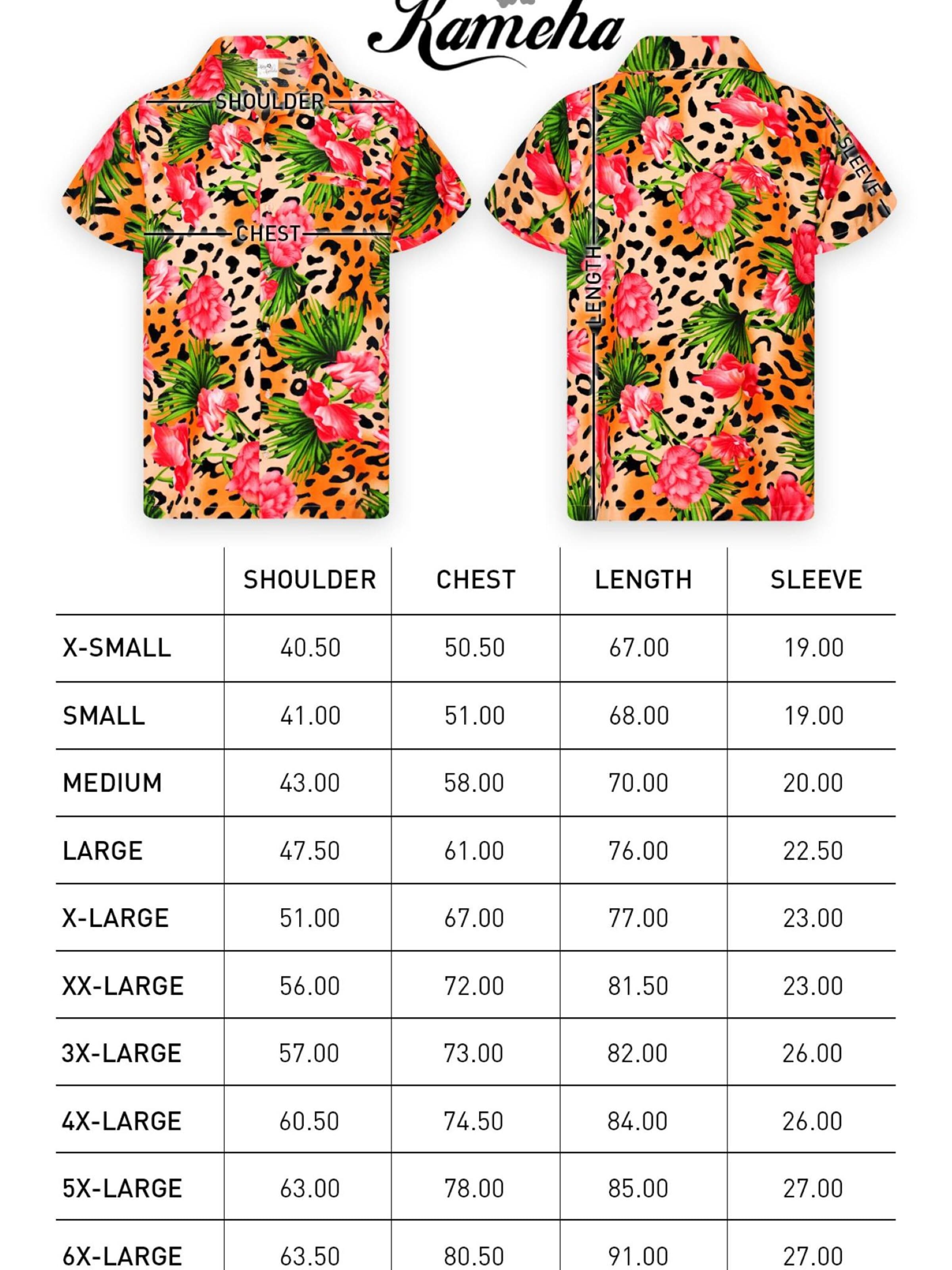 Maglietta 'Leopard Flowers' di King Kameha in arancione