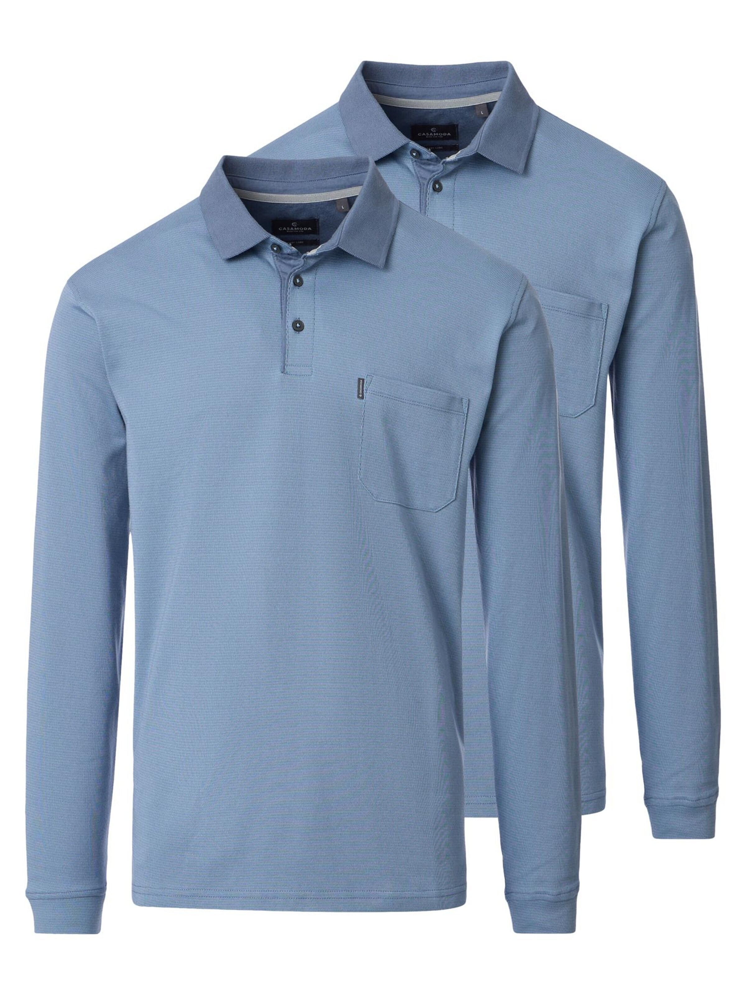 CASAMODA Shirt 'Basic' in Blue: front