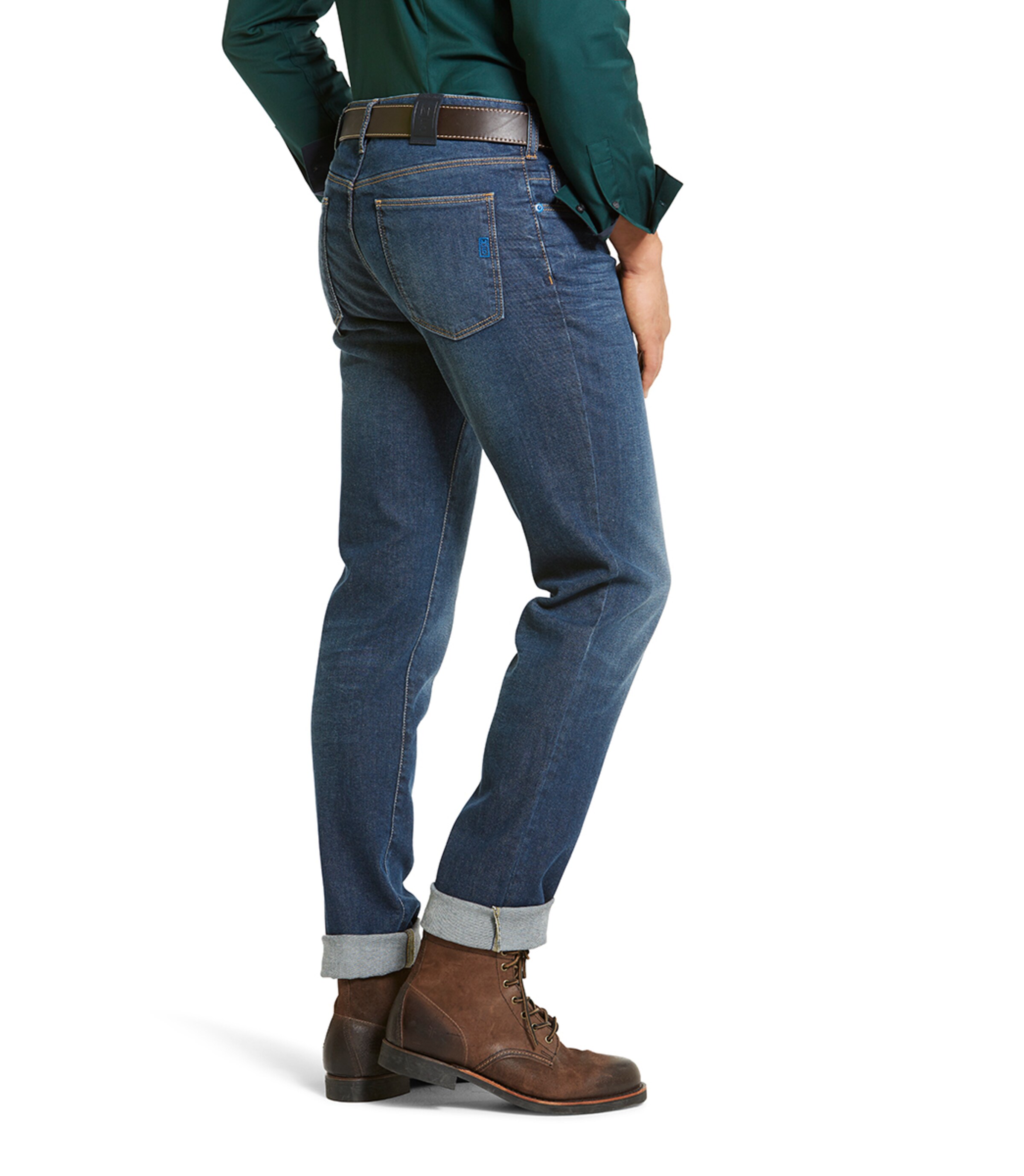 Coupe slim Jean MEYER en bleu