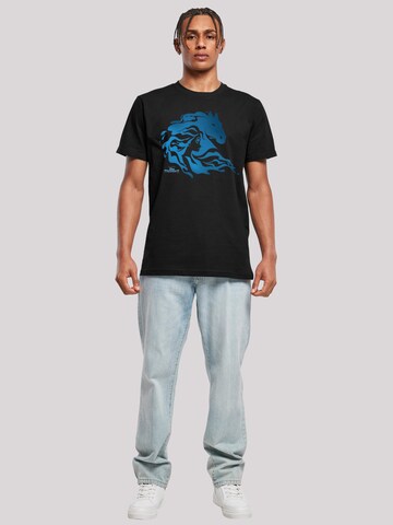 F4NT4STIC Shirt 'Disney Frozen 2 Nokk Silhouette' in Black