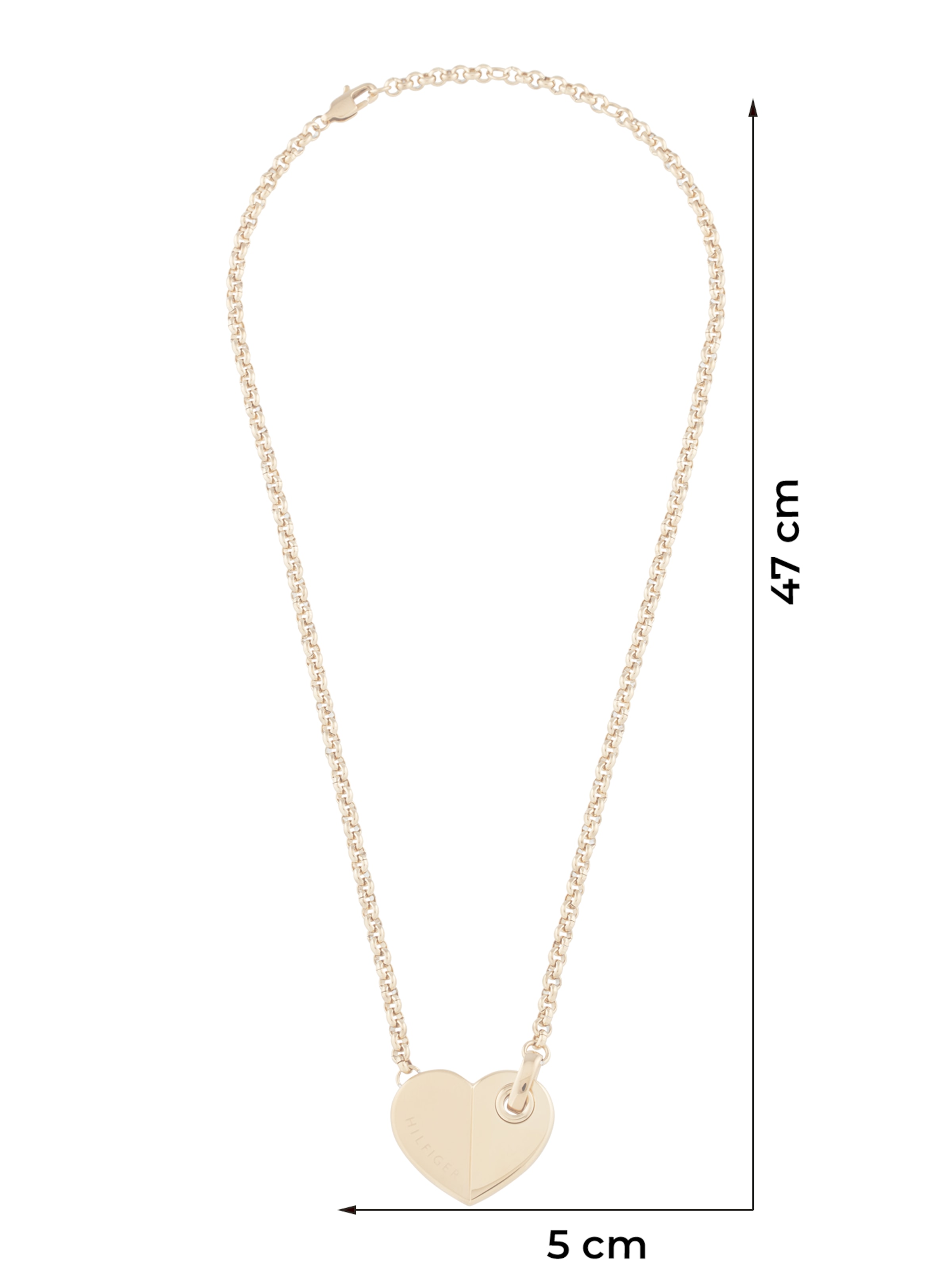 Chaîne 'BOLD HEARTS' TOMMY HILFIGER en or