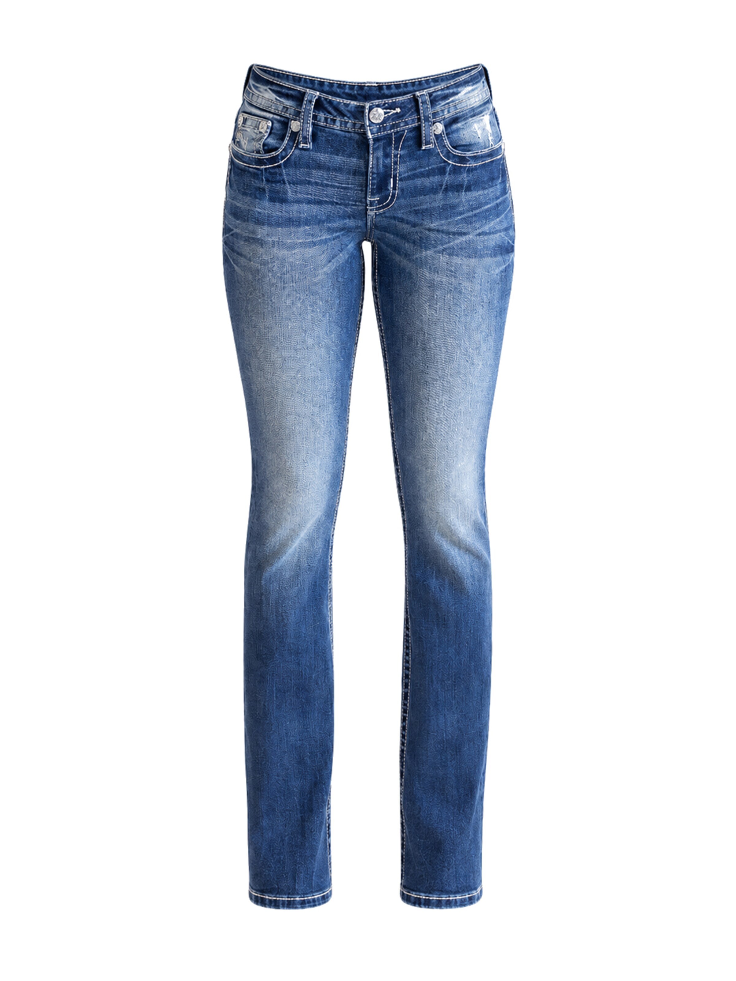 Miss Me Bootcut Jeans 'K1404 Jeans Mid-Rise Bootcut'‌ in Blau: Vorderseite