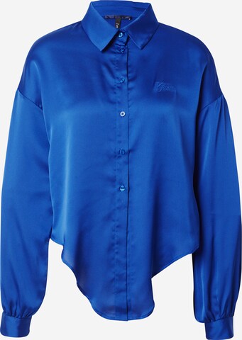 Camicia da donna di GUESS in blu: frontale