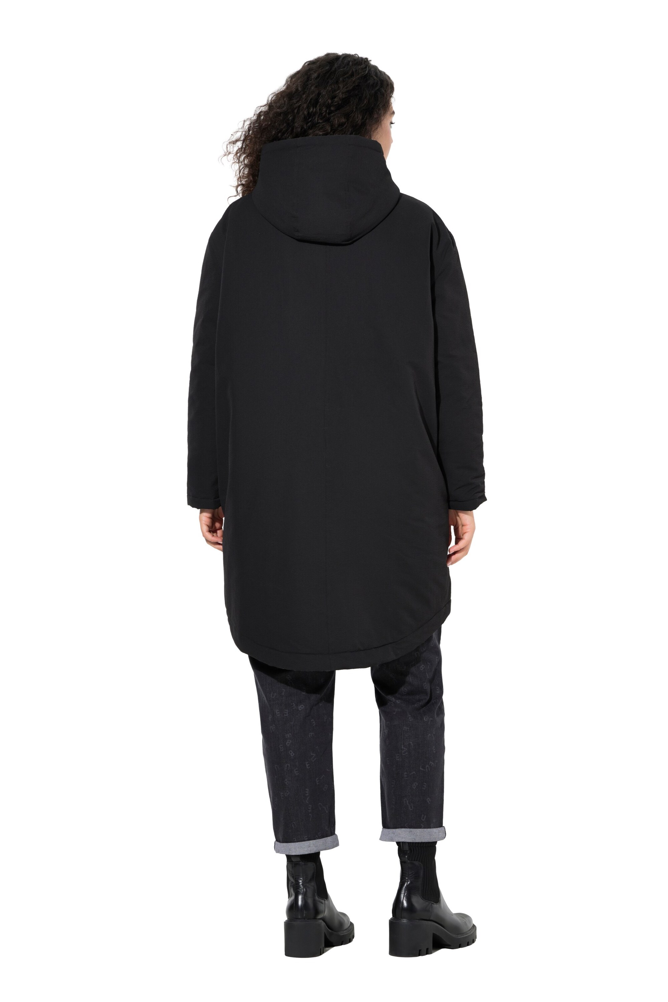 Ulla Popken Between-Season Jacket in Black