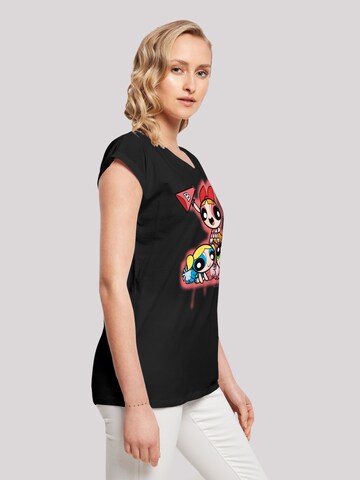 F4NT4STIC Shirt 'Powerpuff Girls Cheerleaders' in Black