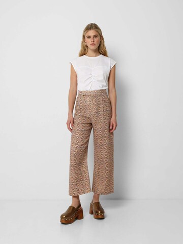 Scalpers Wide leg Broek 'Savage' in Beige