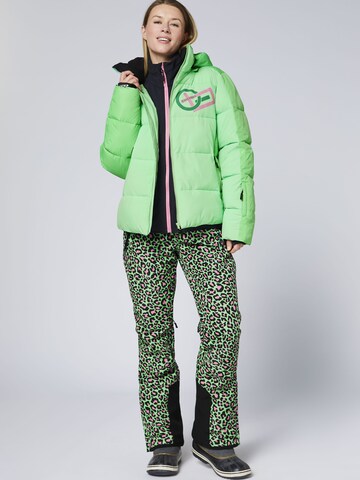 CHIEMSEE Athletic Jacket ' mit abnehmbarer Kapuze ' in Green