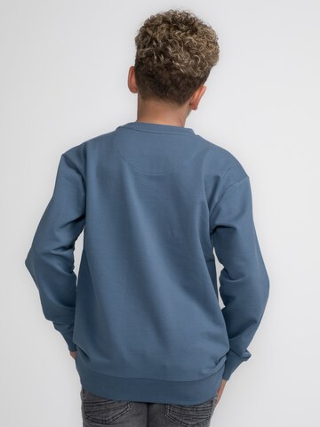 Sweat 'White' Petrol Industries en bleu
