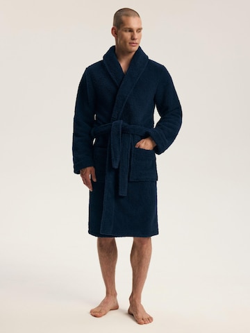 Henderson Bathrobe short 'ITEM' in Blue: front