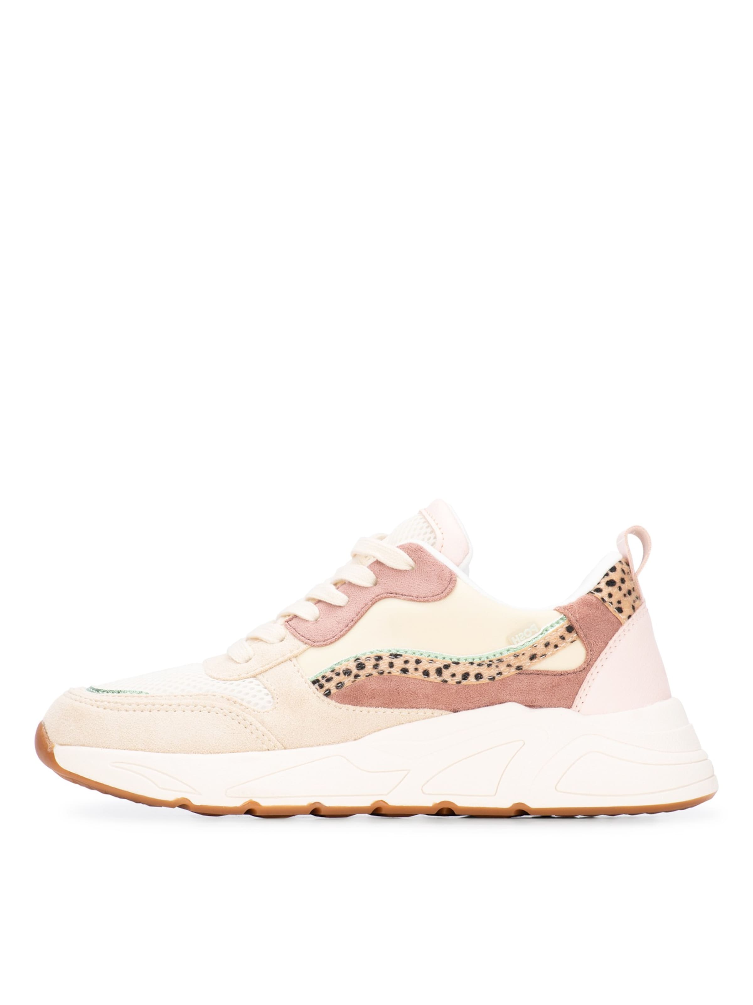 Baskets basses 'Charlie' POSH by Poelman en beige : devant