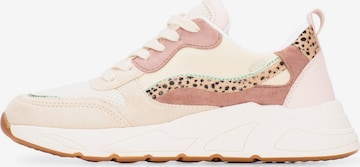 Baskets basses 'Charlie' POSH by Poelman en beige : devant