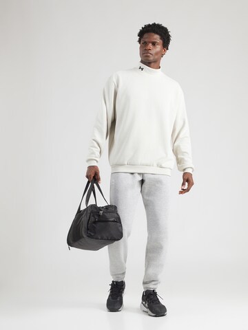 Sweat de sport 'Terry Crew-GRY' UNDER ARMOUR en blanc