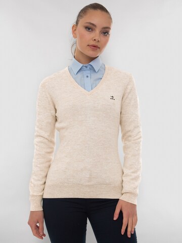 Sir Raymond Tailor Sweater 'Verty' in Beige: front