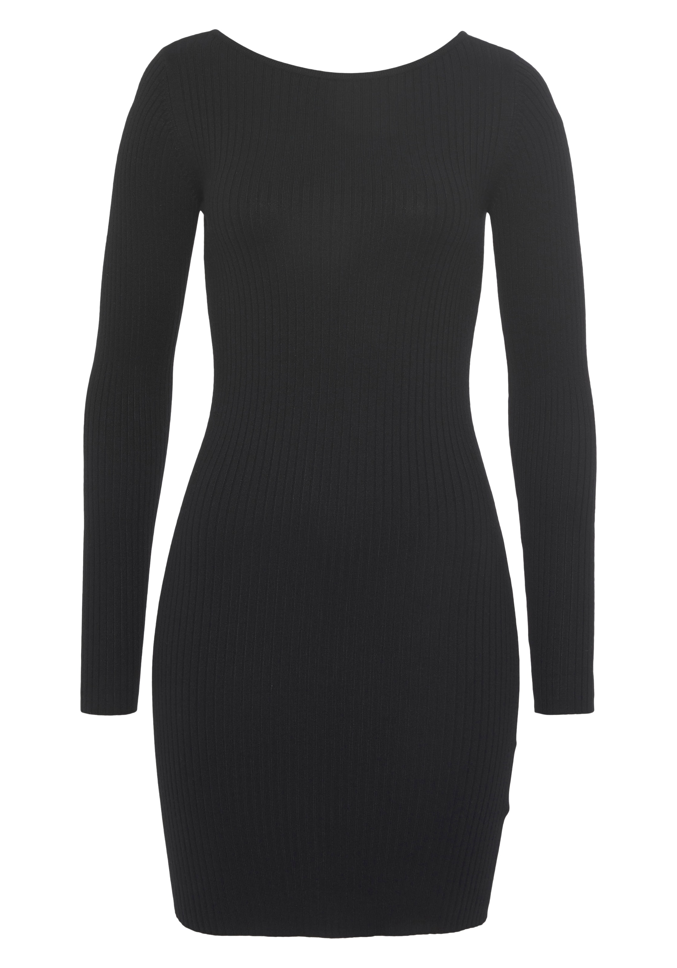 AJC Strickkleid in Schwarz: Vorderseite