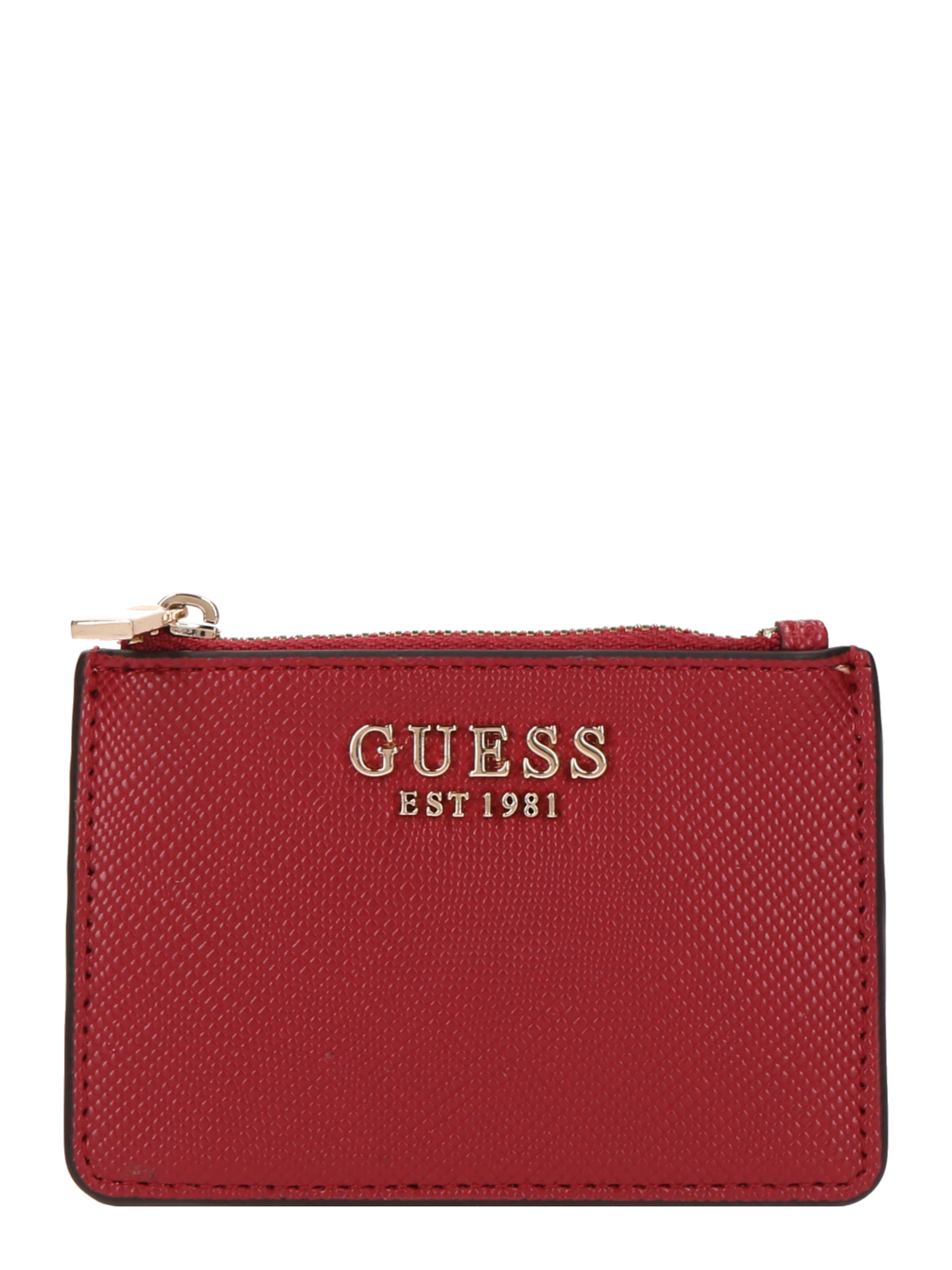 GUESS Etui &#x27;LAUREL II SLG CREDIT CARD CASE&#x27; in Rood: voorkant