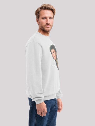 Sweat-shirt 'TV Times Pop Star David Bowie 1977' F4NT4STIC en blanc