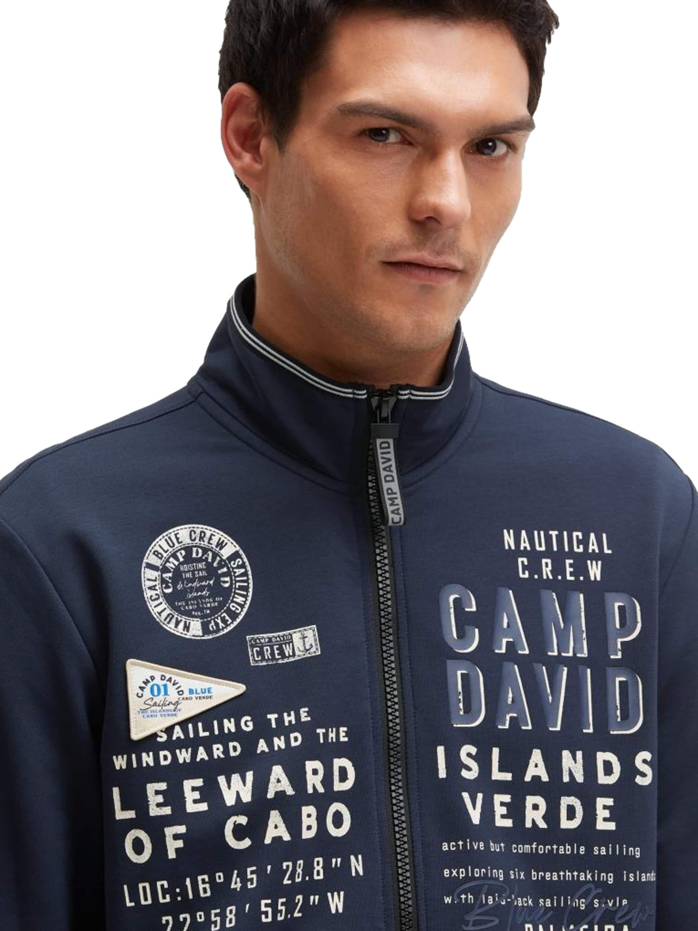 CAMP DAVID Кофта на молнии в Синий