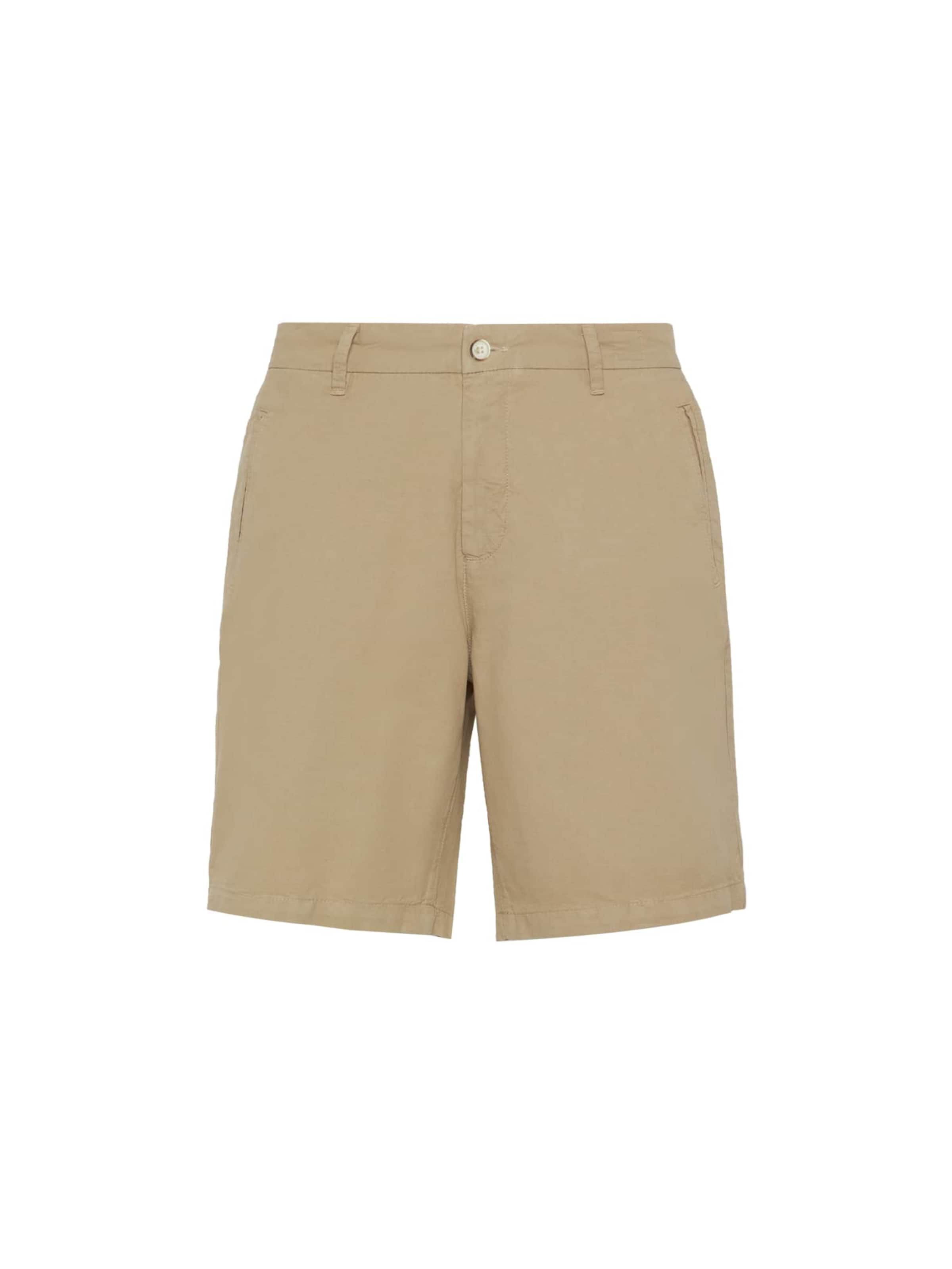 Coupe slim Pantalon Boggi Milano en beige : devant