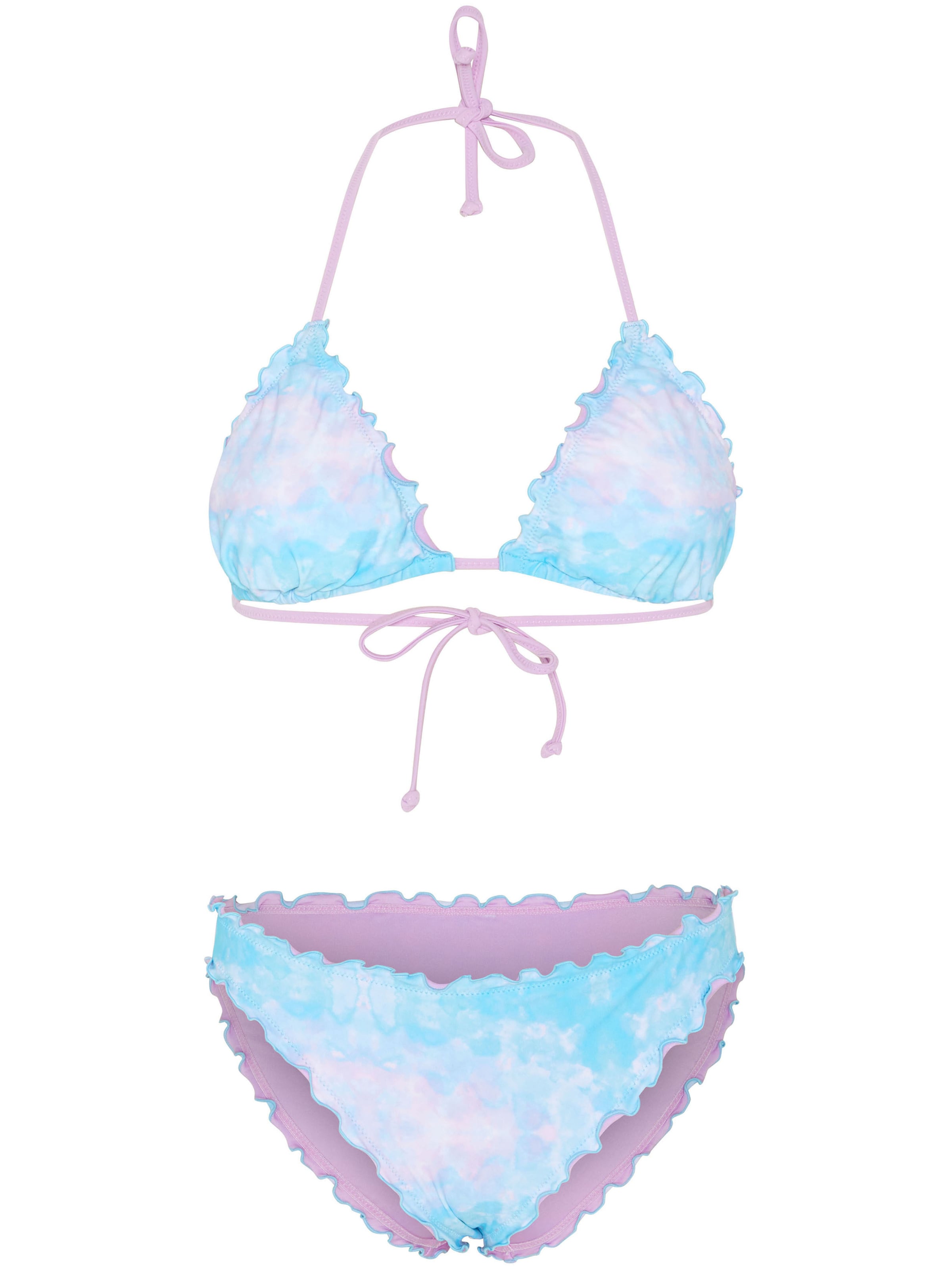 CHIEMSEE Bikini ' mit Wellenkante ' in Blue: front