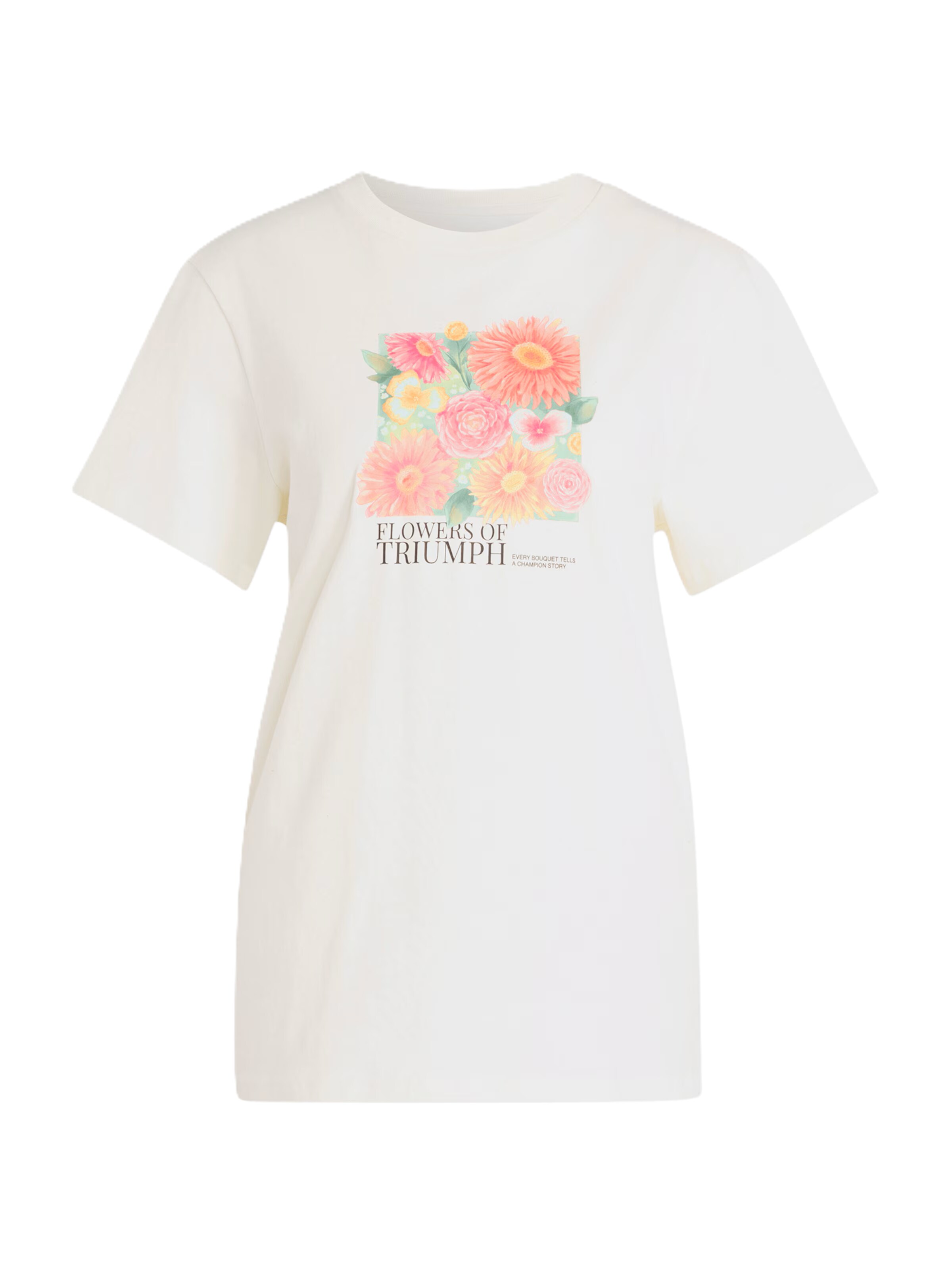 ADIDAS SPORTSWEAR Performance shirt 'Floral' in White: front