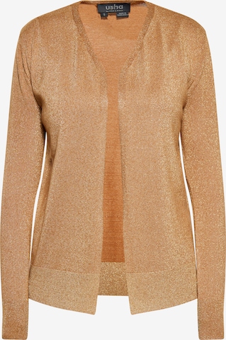 usha BLACK LABEL Strickjacke in Gold: predná strana