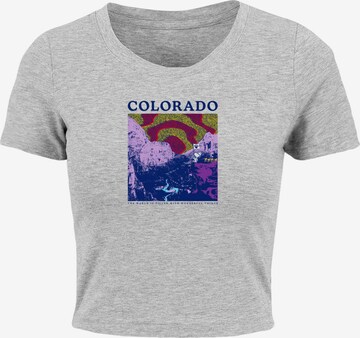 Merchcode T-Shirt 'Peanuts - Colorado' in Grau: predná strana
