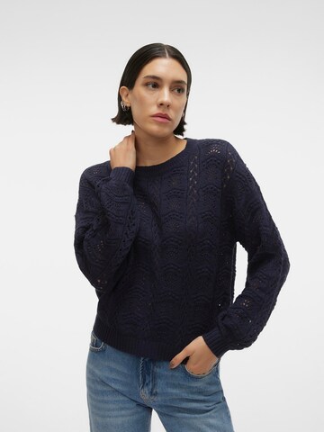 Pull-over 'ARLET' VERO MODA en bleu : devant