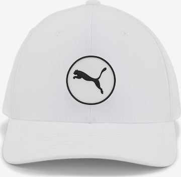 PUMA Athletic Cap in White: front