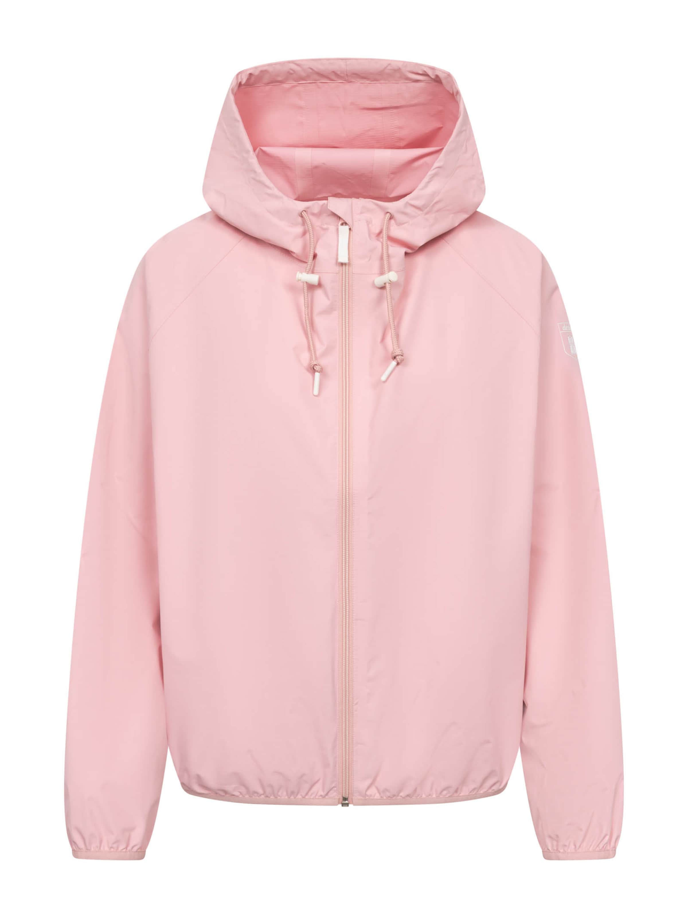 Derbe Regenjacke 'Packby' in Pink: Vorderseite