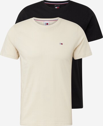 T-Shirt Tommy Jeans en beige : devant