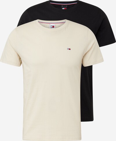 Tommy Jeans T-Shirt in beige / schwarz, Produktansicht