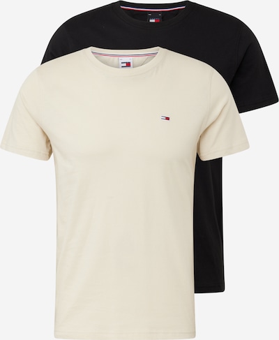 Tommy Jeans Shirt in de kleur Beige / Zwart, Productweergave