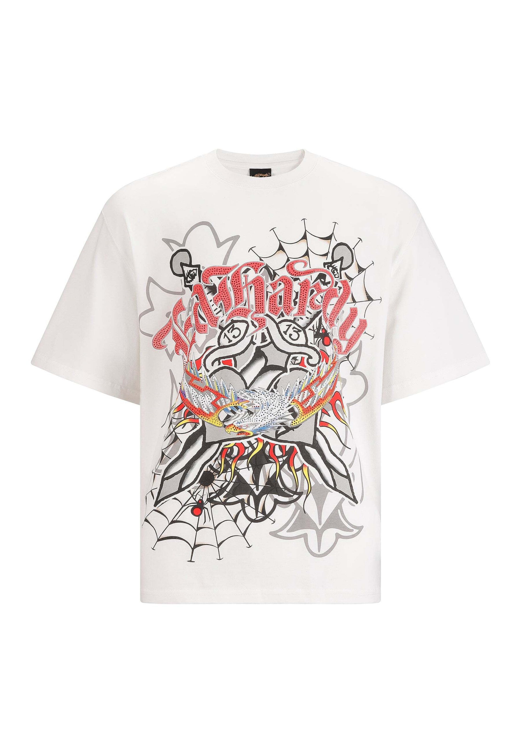 Ed Hardy Bluser & t-shirts 'Gothic Blitzadler' i hvid: forside