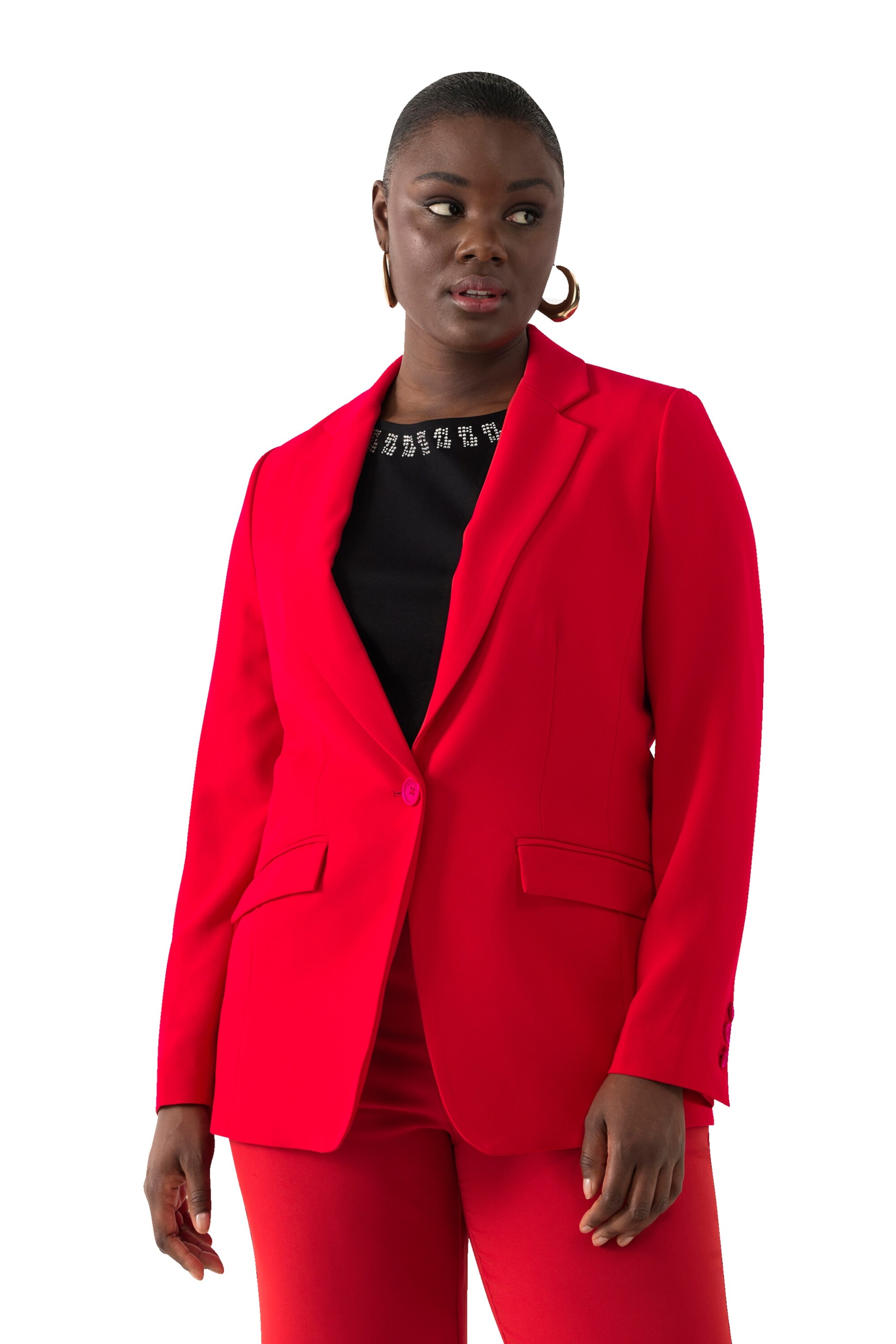 Ulla Popken Blazer in Rot: Vorderseite
